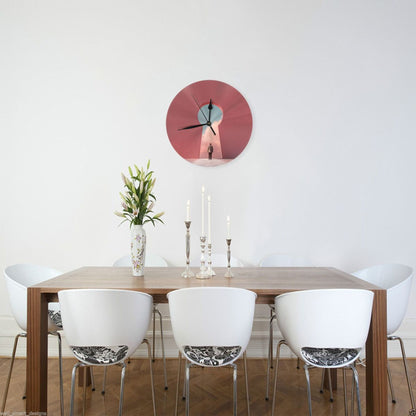 25cm Silent Wall Clock｜Keyhole of Discovery｜Minimal Surreal Art Clock