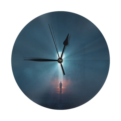 25cm Portal to Light Art Clock｜Surreal Silence and Awakening｜Minimalist Silent Wall Clock