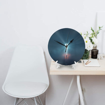 25cm Portal to Light Art Clock｜Surreal Silence and Awakening｜Minimalist Silent Wall Clock